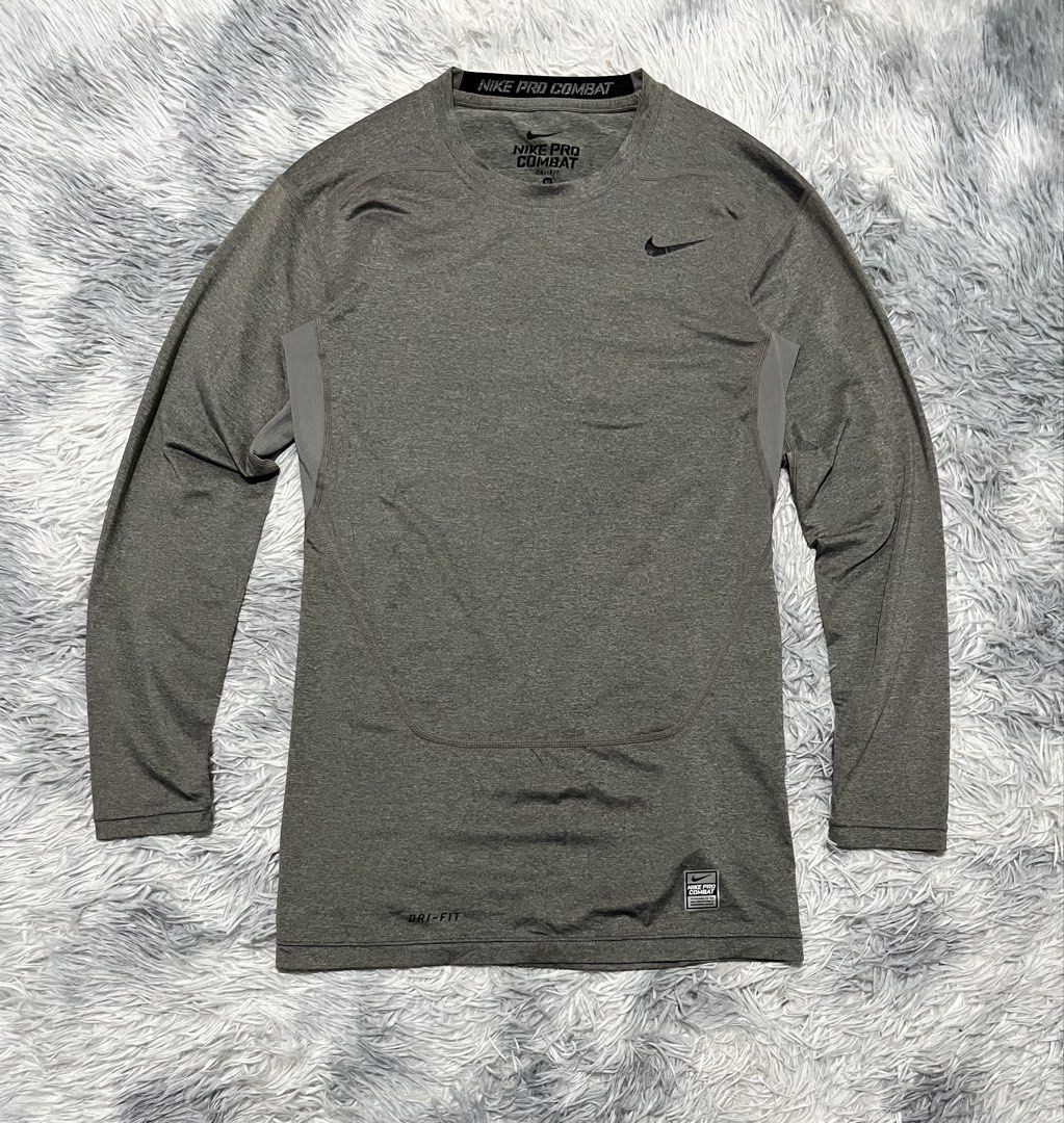 Nike Pro Combat Compression Dri Fit Longsleeve (Category: Tshirts & Polo Shirts ) located in Sasmuan (Sexmoan). Submitted by winterclothes.ph (Listing ID 1467326961, Image 1). Description: Nike Pro Combat Compression Dri Fit Longsleeve M on tag Width 16 Length 27 Excellent Condition .