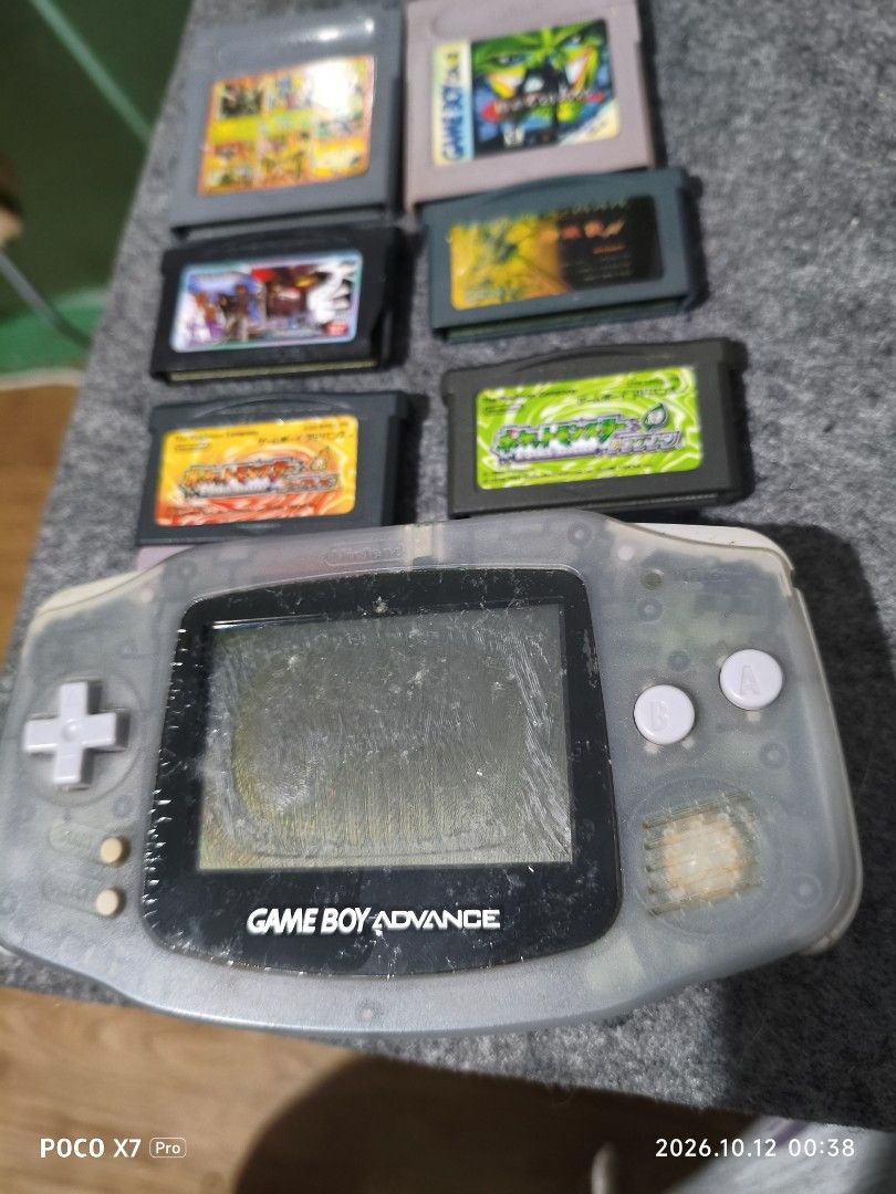 Nintendo gameboy advance ‼️ DEFECTIVE ‼️ (Category: Nintendo) located in Baguio. Submitted by baguiobeans (Listing ID 1467344865, Image 1). Description: Sold as set, needs repair yung console, may mga kasama na ding bala, buy as is, items from japan surplus.. .