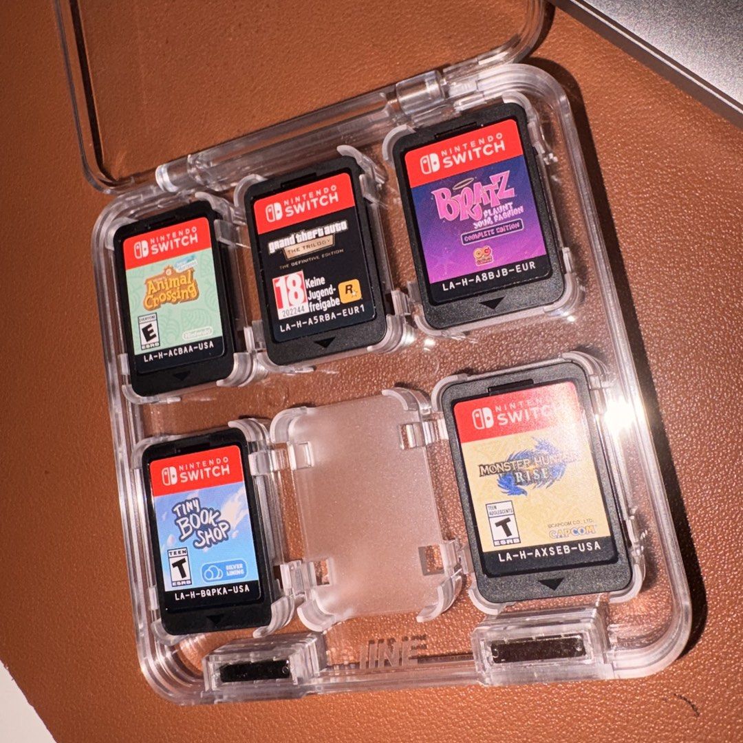Nintendo Switch 1 Games | Assorted (Category: Nintendo) located in Taguig. Submitted by michxela (Listing ID 1467247365, Image 1). Description: Assorted Nintendo Switch 1 Games Animal Crossing New Horizons - P1800 Grand Theft Auto: The Trilogy - The Definitive Edition - P1000 Bratz: Flaunt Your Fashion - Complete Edition - P1000 Tiny Book Shop - P1000 Monster Hunters Rise + Sunbreak - P2000 Negotiable MOP: GCash, Bank Transfer MOD: Grab, Lalamove