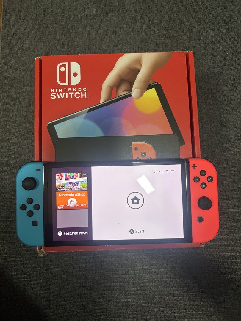 Nintendo Switch OLED (Category: Nintendo) located in Santa Rosa. Submitted by juandoquan (Listing ID 1467263649, Image 2). Description: 🚨NINTENDO SWITCH OLED FOR SALE🚨 Condition: Excellent, barely used Price: ₱13,000 ONLY Inclusions: - Nintendo Switch OLED unit - Power adapter - Dock - HDMI cable - 2 joycons - Joy-con grip and straps - Joy-con charging grip - Skull & Co. case - Gripcase - Original box 📍Santa Rosa, Laguna .
