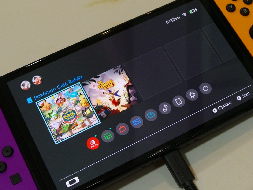 Nintendo Switch OLED (Category: Nintendo) located in Bacoor. Submitted by yztrella (Listing ID 1467268515, Image 3). Description: Complete Inclusions with 1 extra joycon with 2 virtual games: - pokemon cafe remix - it takes two no issues negotiable .