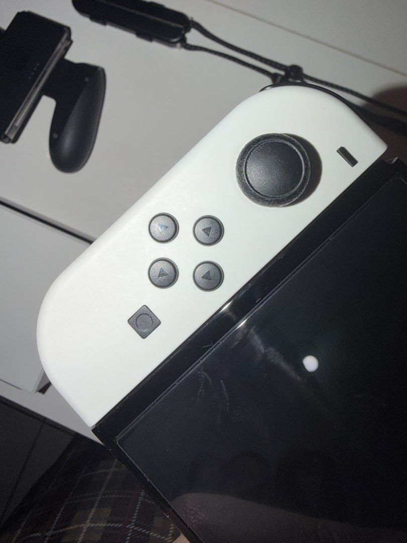 Nintendo Switch OLED JB Model 256gb with Hall Effect Joycons (Category: Nintendo) located in Valenzuela. Submitted by gamechilo (Listing ID 1467282614, Image 3). Description: - Item: Nintendo Switch OLED JAILBREAK (White) 256gb - JB by premazing ph - Hall Effect Joycons - kaya never na magkaka stick drift - Very smooth pa 90% - Included Accessories: Original dock, Power adapter, wrist strap, 2 cases + replacement HDMI cable - with 2 extra tempere