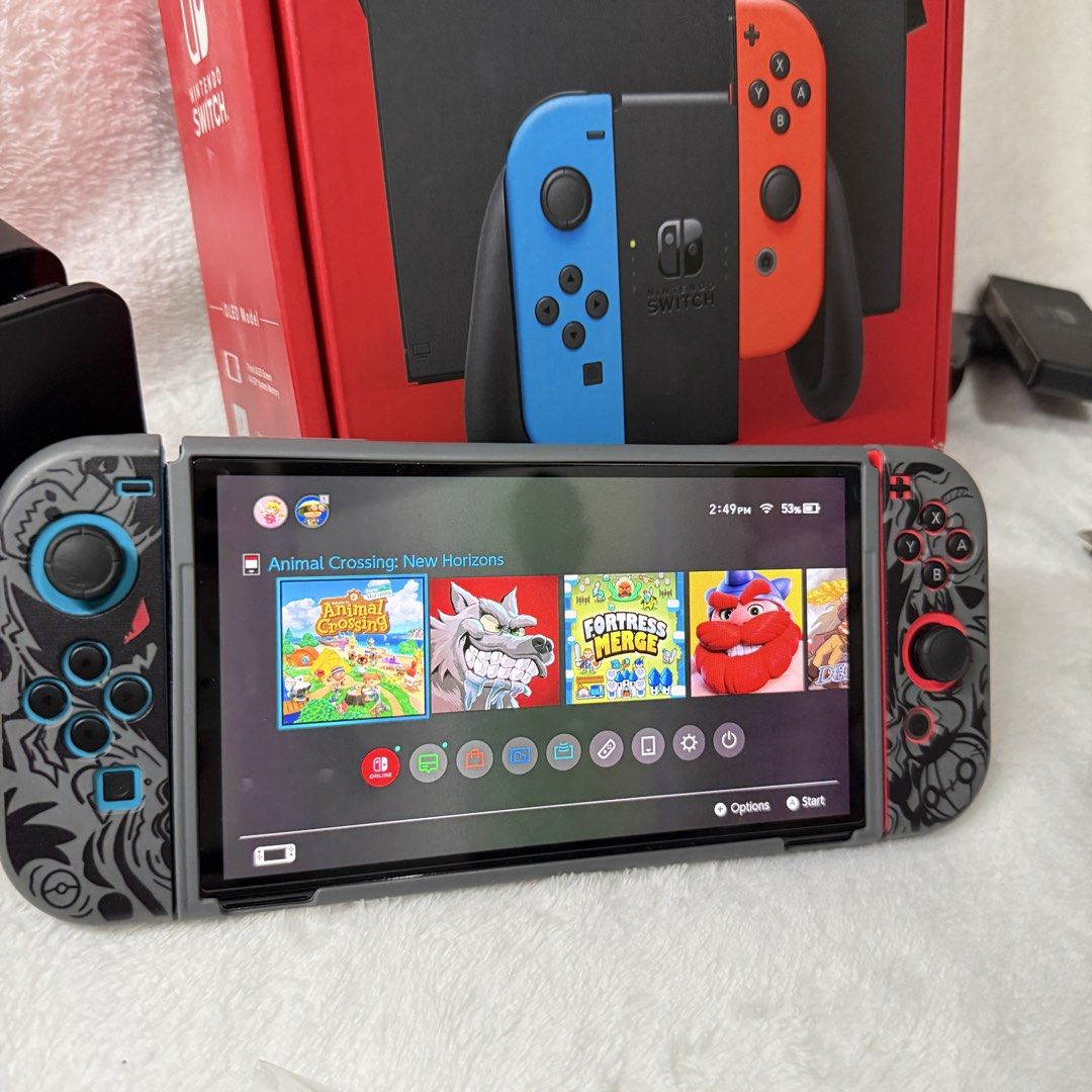 Nintendo Switch OLED Model Console with Box and Accessories (Category: Nintendo) located in San Mateo. Submitted by xcharizard (Listing ID 1467231817, Image 2). Description: 🎮 NINTENDO SWITCH OLED — 512GB | Complete Set ✨ NOT jailbroken — original official system ✅ 💡 Bought from Game Extreme store a year ago — rarely used! Impulse buy so barely touched, still in mint condition! ✨ ✅ What you get: • Nintendo Switch OLED Console • Upgraded 512GB s