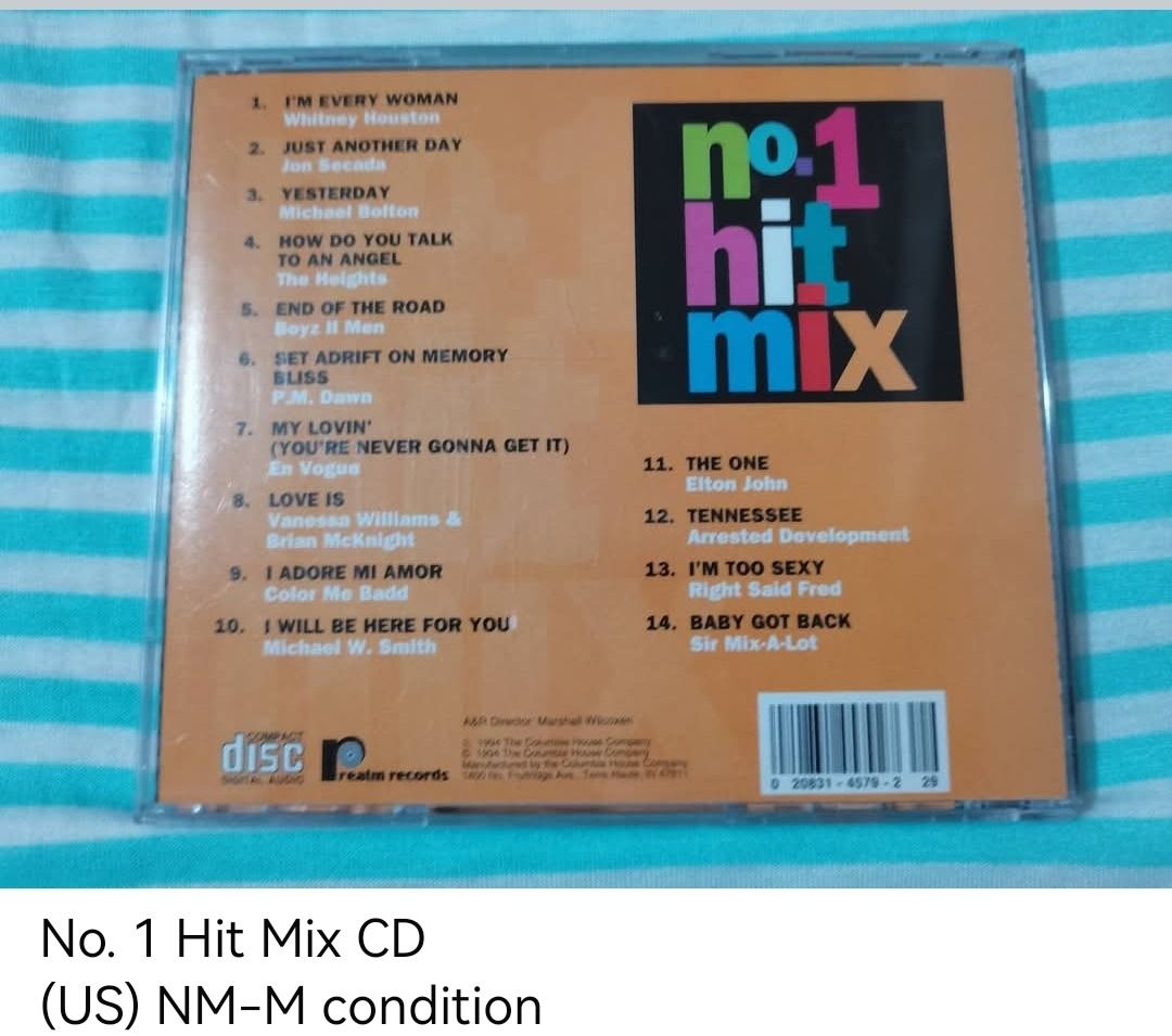 No. 1 Hit Mix CD (unsealed) (Category: CDs & DVDs) located in Dangcagan. Submitted by cd_haven5 (Listing ID 1467201367, Image 2). Description: #FORSALE #FORSALE #FORSALE #Authentic #Legit #Original We only sell original items. All items posted are on hand. Please message me for availability of the item/s because the items are also posted on my other online stores. All items are imported unless stated PH. We also accept Pre-orders. Payment Method: