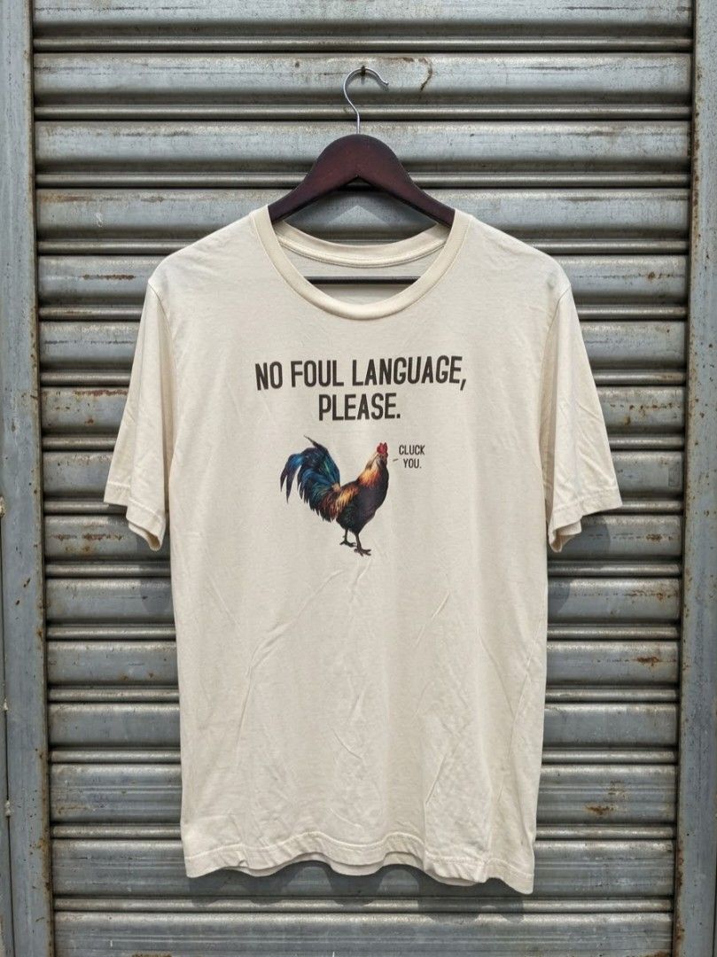 No Foul Language Shirt (Category: Tshirts & Polo Shirts ) located in Manila. Submitted by darth3pter (Listing ID 1461004261, Image 1). Description: Actual dimes 21x28 Lrg.