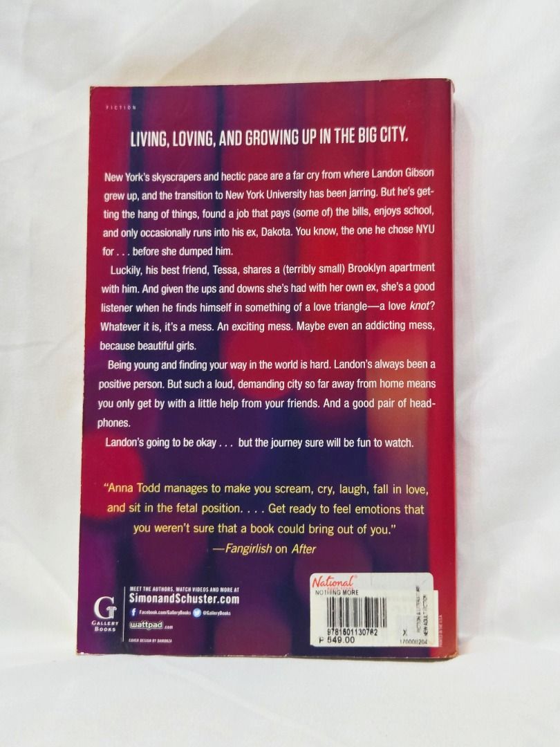Nothing More by Anna Todd (Category: Storybooks) located in Las Pinas. Submitted by boo.hu.tao (Listing ID 1467311452, Image 2). Description: .