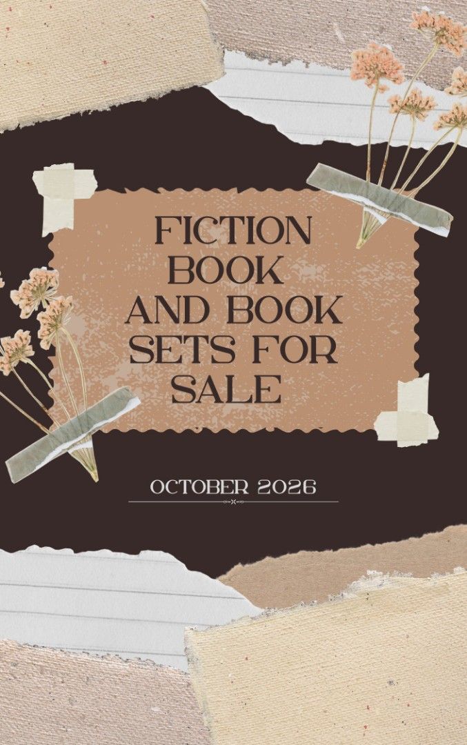 October Promotion (Category: Storybooks) located in Manila. Submitted by demonruler17 (Listing ID 1467255536, Image 1). Description: 📚𐙚 *A LITTLE BOOK NOOK, BIG STORIES* ˚₊‧ Looking for that one book that hugs you back? Welcome to your quiet corner on the internet. We sell 100% authentic, brand-new books — no dents, no creases, no disappointments. Each one individually wrapped, carefully packed like a gift, because it is. From dragons to slow-b