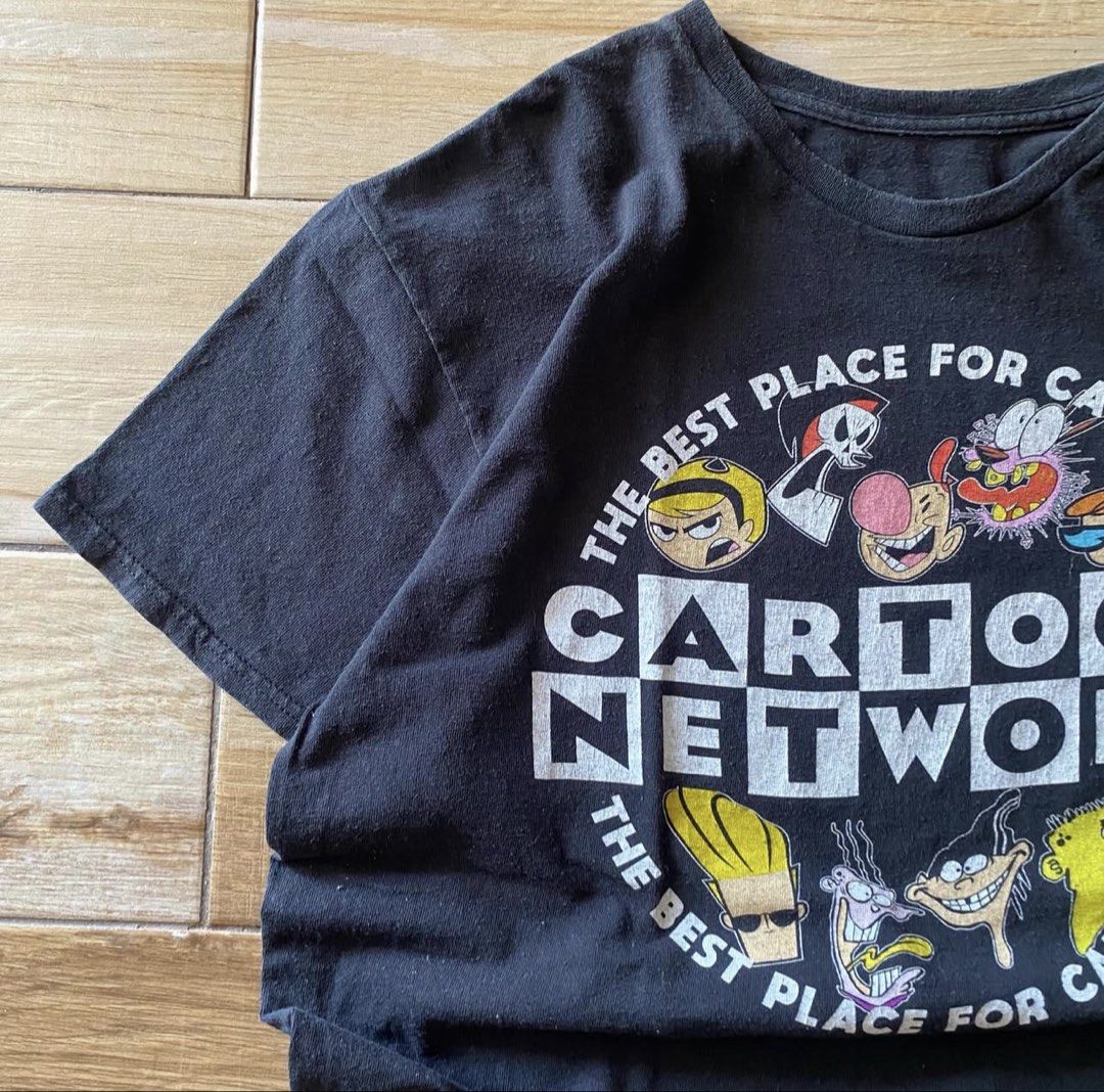 Official Cartoon Network Classic Characters Graphic Black T-Shirt, Men ...
