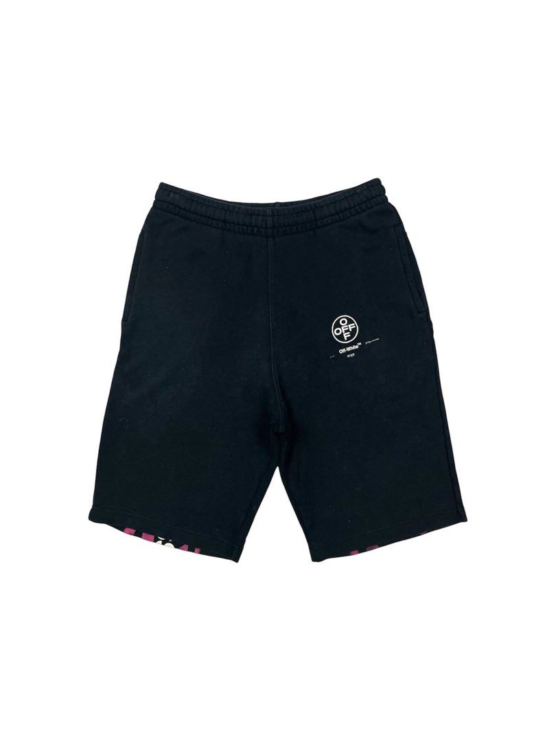 Off-White - 19SS Diag Stencil Sweatshort (Category: Shorts) located in Puerto Princesa. Submitted by rrugsgallery (Listing ID 1467329146, Image 2). Description: Off-White - 19SS Diag Stencil Sweatshort Tagged Size: Small (28-32) Length: 21 Waist (width): 14 Thigh Opening: 10 Condition: Excellent Color rate: 9.5 Flaws: Minor signs of usage.