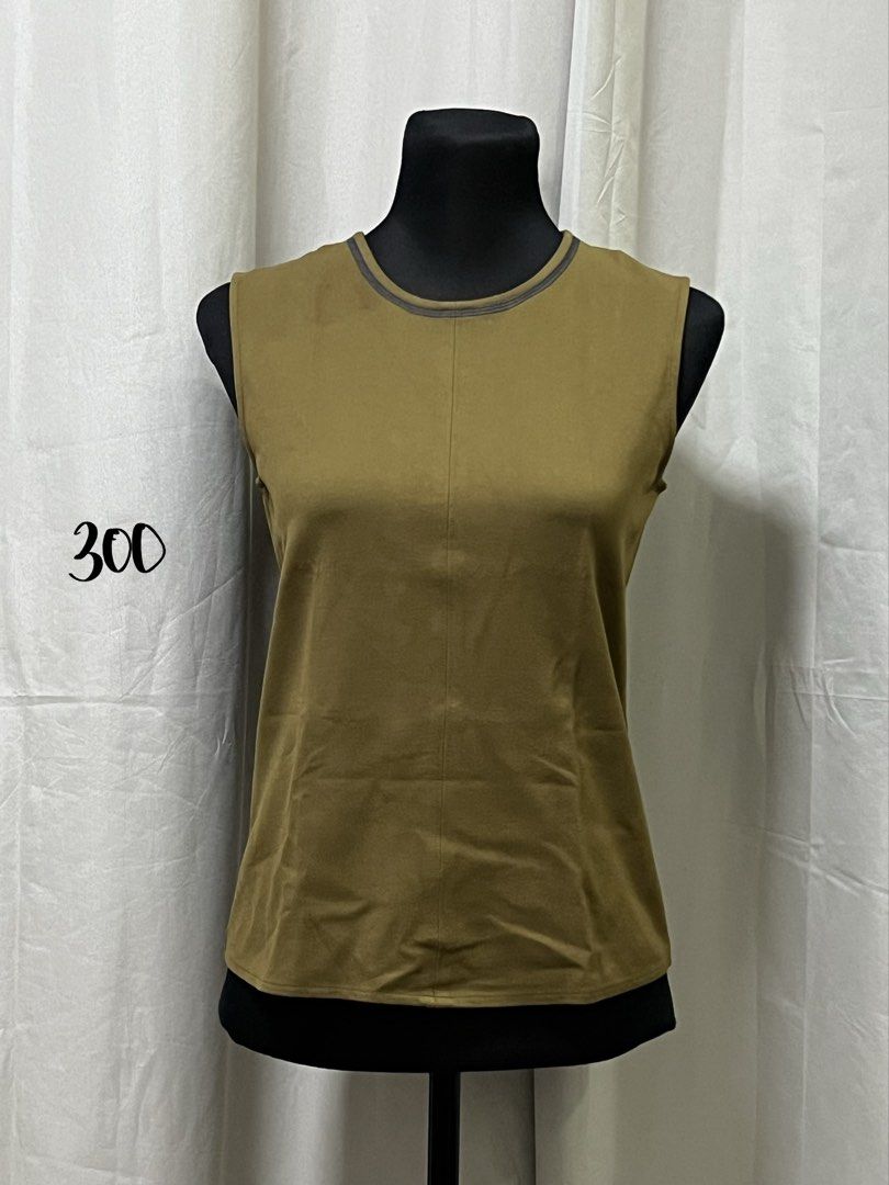 Olive sleeveless top (Category: Blouses) located in Las Pinas. Submitted by jilanah (Listing ID 1467351867, Image 1). Description: .