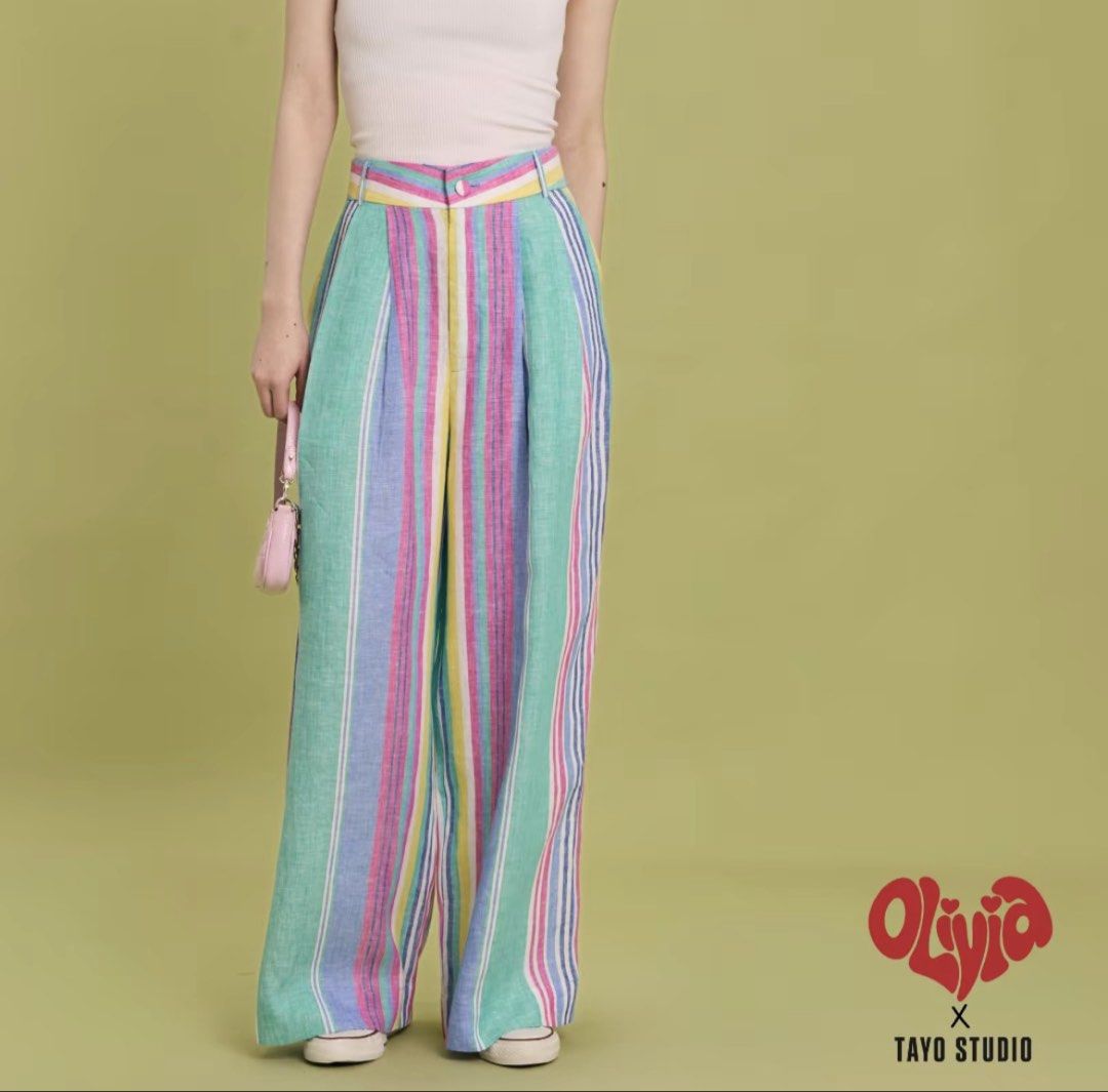 Olivia x Tayo Studio Datu Pants (Category: Jeans) located in Makati City. Submitted by kt1219 (Listing ID 1467223436, Image 2). Description: Olivia x Tayo Studio - Datu Pants Size 2 Super nice and limited edition!!!! Very hard to get RFS: My friend accidentally checked out 2 😆 Brand new never worn, just received today Selling for the same price + sf (no voucher when this was restock ☹️) Retail price: 1899 Shipping: 36.