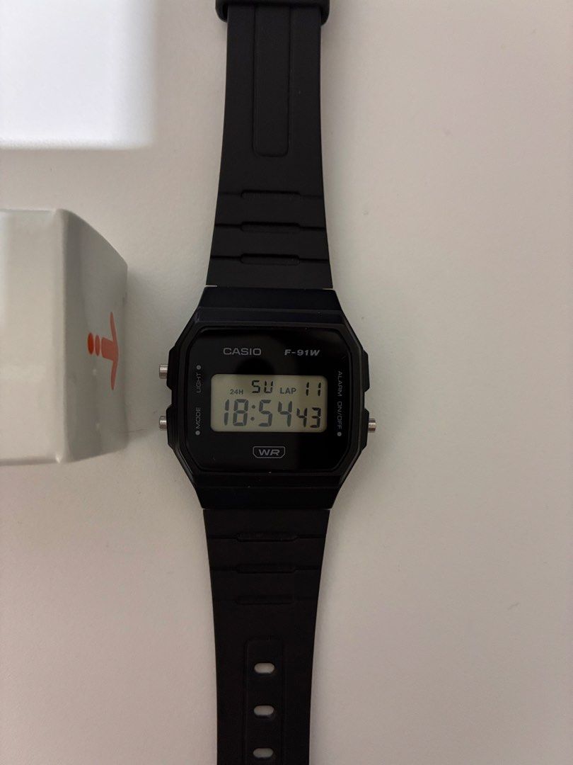 Ollee Watch - Casio F-91WB-1A (modded) (Category: Men's Watches) located in Manila. Submitted by reian0323 (Listing ID 1467283761, Image 3). Description: - Ollee watch modded Casio F-91WB-1A - Inclusions: Original packaging tin, ollee watch box, original Casio chip in box, modded casio watch with ollee module already installed - see also, www.olleewatch.com for full module mod details.