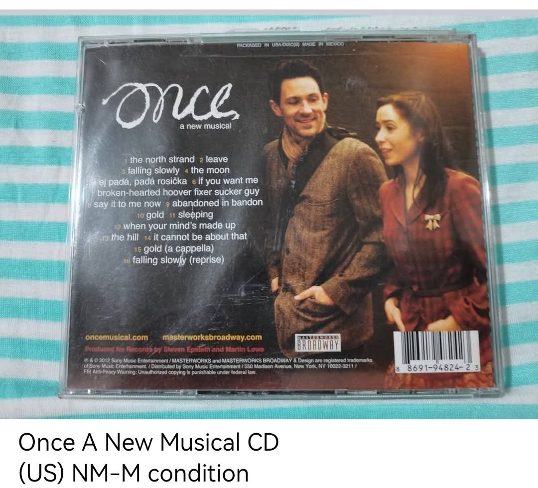 Once A New Musical CD (unsealed) (Category: CDs & DVDs) located in Dangcagan. Submitted by cd_haven5 (Listing ID 1467210531, Image 2). Description: #FORSALE #FORSALE #FORSALE #Authentic #Legit #Original We only sell original items. All items posted are on hand. Please message me for availability of the item/s because the items are also posted on my other online stores. All items are imported unless stated PH. We also accept Pre-orders. Payment Me