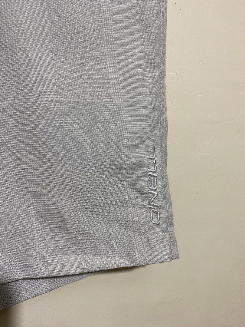O'NEILL,Casual shorts (Category: Shorts) located in Cavite. Submitted by jc_thrift95 (Listing ID 1467336718, Image 3). Description: - a pair of O’Neill Men’s Carson Chino / Delta Flat-Front Casual Walkshorts in a gray plaid (check) pattern. - Made in INDIA - L- 21 inch - W- 19 inch - Color rate 8/10 - See picture details for dimes..