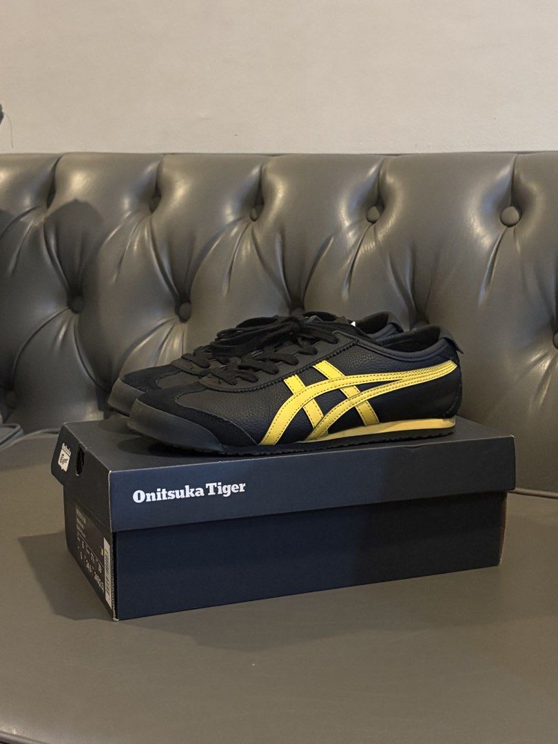Onitsuka Tiger Mexico 66 Black/Yellow (Category: Sneakers) located in Paranaque City. Submitted by cur8dfinds (Listing ID 1467323301, Image 1). Description: Mexico 66 Black/Yellow Used twice Size: US Unisex 6 | US Women 7 1/2 | 24.5cm.
