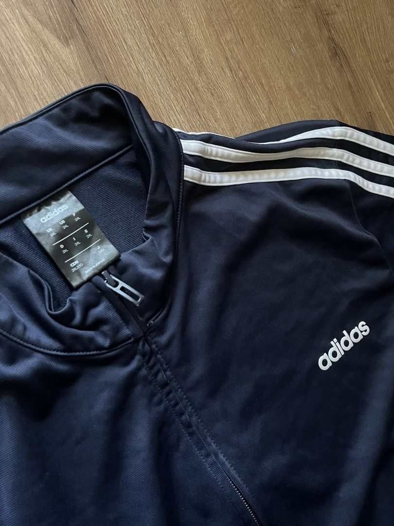 Original Adidas Plus Size Jacket (Category: Coats, Jackets and Outerwear) located in Quezon City. Submitted by pinkvanilla.milkshake (Listing ID 1467355292, Image 3). Description: Unused XXL Brand new.