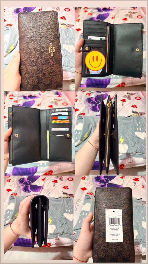 Original Coach Walnut Black Slim Zip Wlt (Category: Luxury Bags & Wallets) located in Manila. Submitted by jheydi04 (Listing ID 1467251685, Image 1). Description: Like new ( once used ) Original Coach Walnut Black Slim Zip Wlt ,. $ 398.00 USD ₱10,000 nalang . May bawas pa po sa sure buyer . .