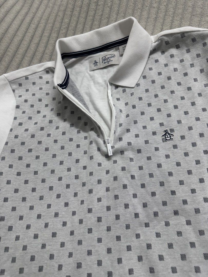 Original Penguin Patterned Quarter-Zip Polo Shirt (Category: Tshirts & Polo Shirts ) located in Quezon City. Submitted by lovedbymari (Listing ID 1467288045, Image 2). Description: Brand new without tag padala from u.s, too small for my husband. .