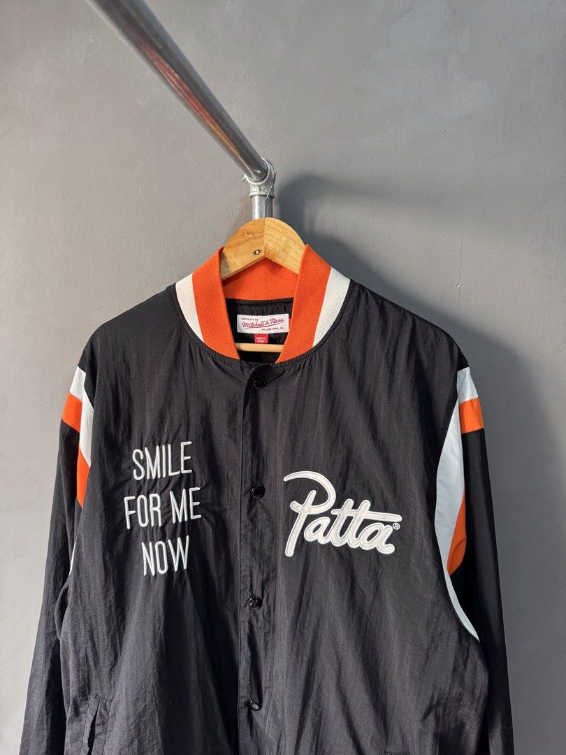 Patta - Mitchell & ness - Button up Jacket 2017 (Category: Activewear) located in Cabuyao City. Submitted by _streetflavor (Listing ID 1467228341, Image 3). Description: Patta - Mitchell & ness - Button up Jacket 2017 Excellent Used Size: XL Length: 29 Width: 24.5 -2,500 pesos Dm.