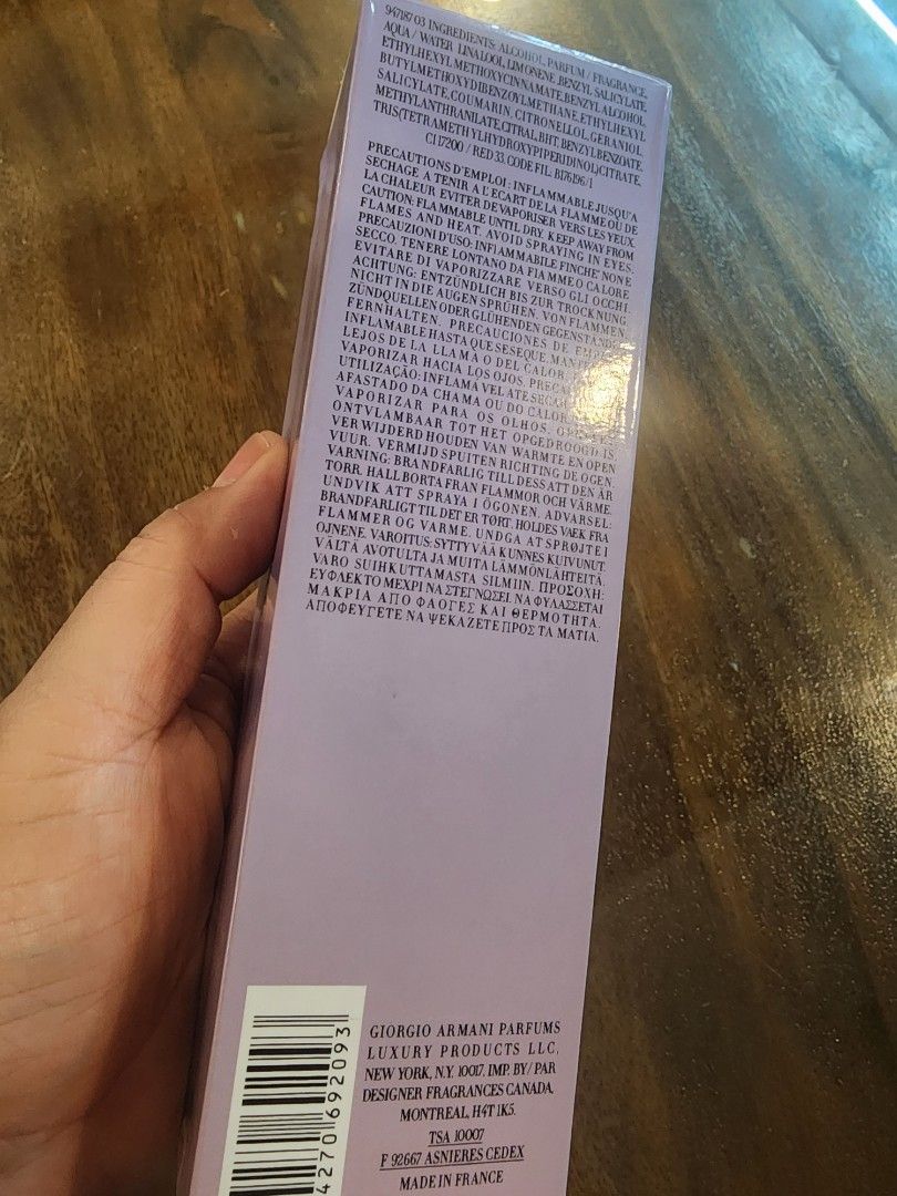 PERFUME (AR-MA-NI) (Category: Fragrance & Deodorants) located in Manila. Submitted by chrinathalie (Listing ID 1467244134, Image 2). Description: sf on buyer.