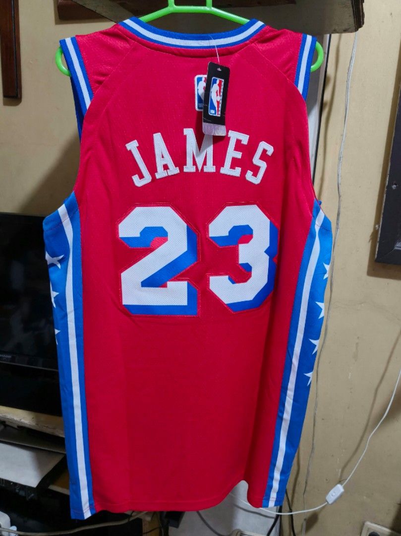 Philadelphia 76ers jersey (RED) (Category: Activewear) located in Pasig City. Submitted by jhakelovesbaby (Listing ID 1467230070, Image 3). Description: Red- available for 450.00 Blue- Sold!!! free shipping brandnew W- 20.5 inches L- 29 inches front, 31 inches back.