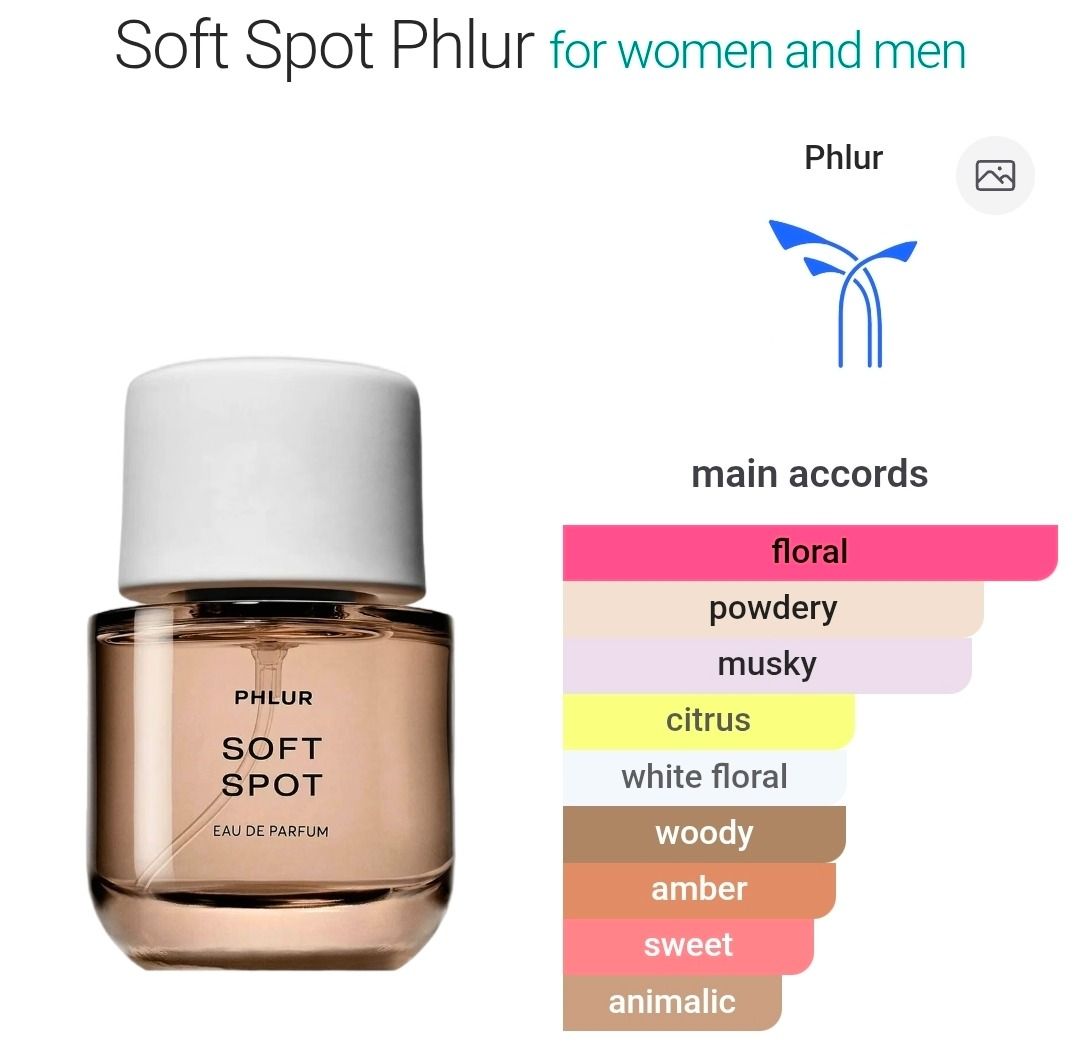Phlur Soft Spot Eau De Parfum (Category: Fragrance & Deodorants) located in Makati City. Submitted by declutternow_85 (Listing ID 1467237452, Image 2). Description: 50ml Authentic - return if proven fake Juice level as see in picture No lowballing please 📍Makati.