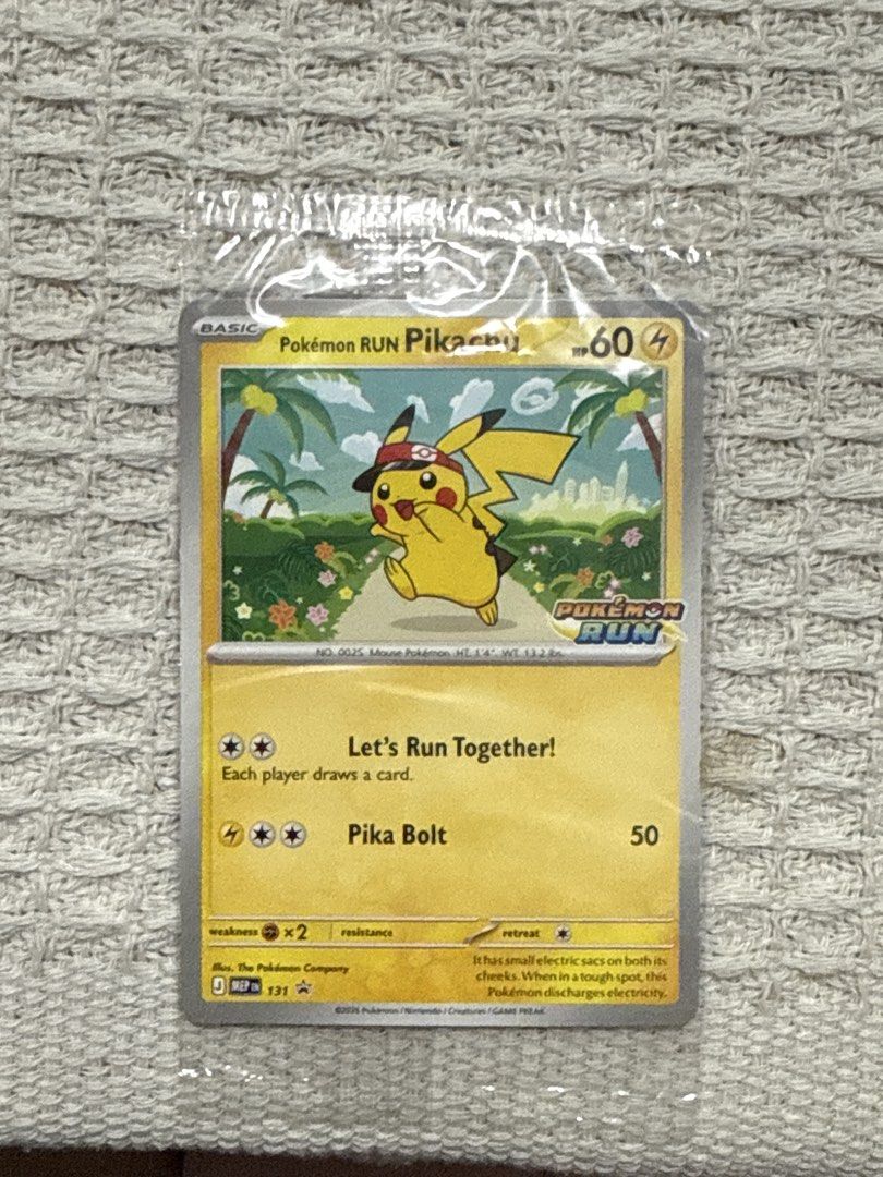Pikachu (Category: Raw Singles) located in San Fernando. Submitted by luckyfox.53c0cf (Listing ID 1467345347, Image 1). Description: Sealed Pokemon Run Pikachu.