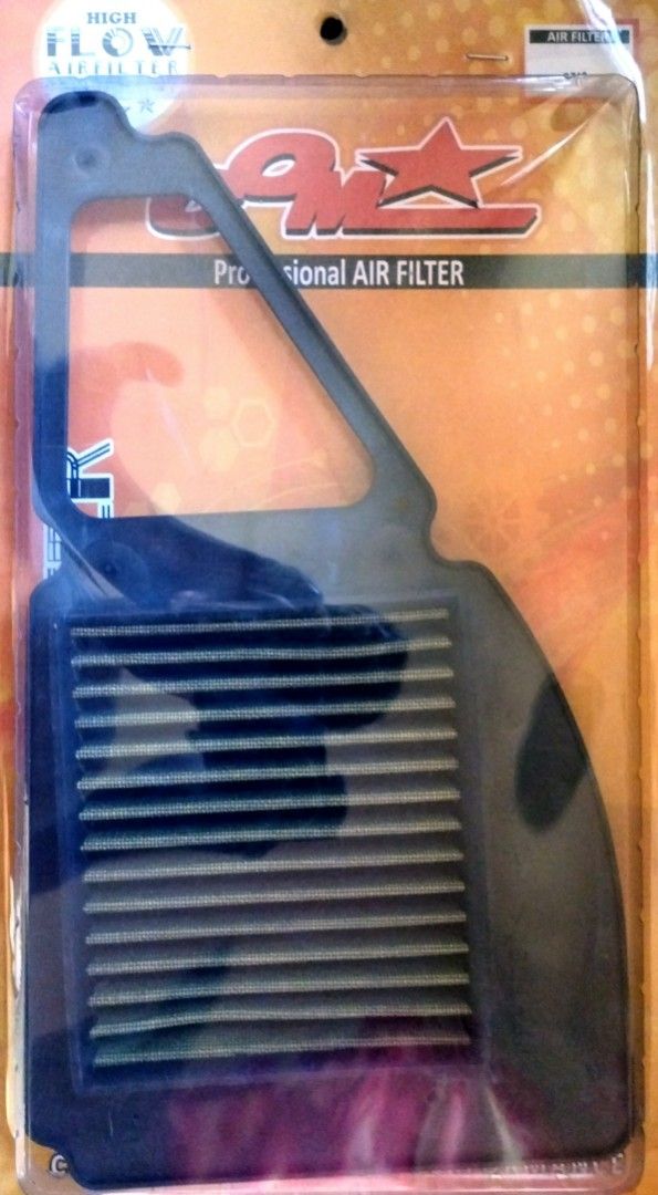 PMX Washable Air Filter SZ16 - Brand New (Category: Other Motorcycles Parts and Accessories) located in Manila. Submitted by dnryn040 (Listing ID 1467184825, Image 2). Description: COMSTAR / PMX Washable Air Filter SZ16 ✅ Brand New & Sealed with Box & Barcode ✅ Washable & Reusable - linis lang ✅ High Flow - Pre-oiled cotton gauze Price: ₱500 FIX Payment: GCASH ONLY Shipping: Sagot ni buyer (Lalamove / J&T / LBC) Loc: Caloocan City DM lang sa sure