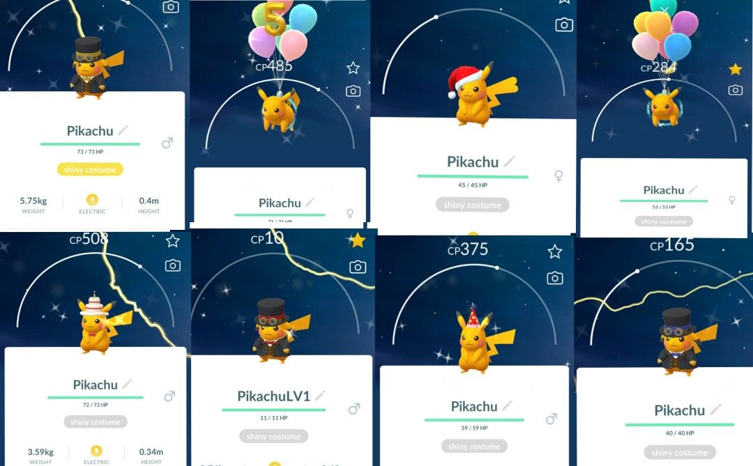 Pokemon Go Shiny Costumes (Category: In-Game Products) located in Agdangan. Submitted by dhawnnn (Listing ID 1467324995, Image 3). Description: Pokemon Go Shiny Costumed Pokemon Different prices! Chat me for the pricelist Registered trades only! Can also check my page: Dhawn Manzo.