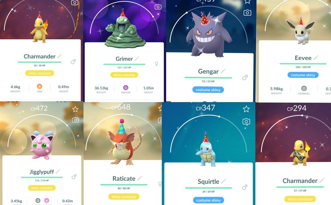 Pokemon Go Shiny Costumes (Category: In-Game Products) located in Agdangan. Submitted by dhawnnn (Listing ID 1467324995, Image 1). Description: Pokemon Go Shiny Costumed Pokemon Different prices! Chat me for the pricelist Registered trades only! Can also check my page: Dhawn Manzo.