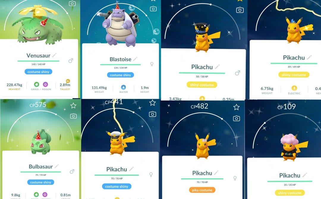 Pokemon Go Shiny Costumes (Category: In-Game Products) located in Agdangan. Submitted by dhawnnn (Listing ID 1467324995, Image 2). Description: Pokemon Go Shiny Costumed Pokemon Different prices! Chat me for the pricelist Registered trades only! Can also check my page: Dhawn Manzo.