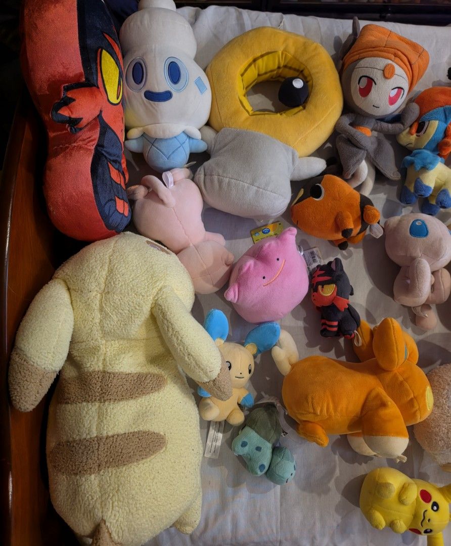 Pokemon Plushies/Stuffed Toys (Category: Plushies & Soft Toys) located in San Mateo. Submitted by miroscollection (Listing ID 1467305819, Image 2). Description: Pokemon Plush Toy/Stuffed Toy for Sale. Price starts at 100. Discount for bundles. Marami po ako Pokemon plushies. Please check my profile. Location: San Mateo Rizal Meetup at SM San Mateo Delivery via Lalamove or J&T Feel free to inquire. Thank you. .