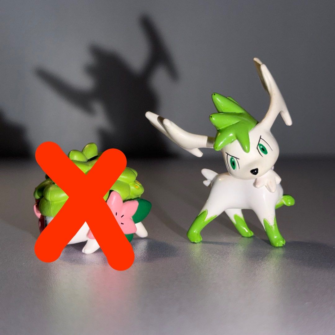 Pokemon Shaymin (Land & Sky forms) figures (Category: Figurines & Statues) located in Davao. Submitted by troylance (Listing ID 1465168668, Image 1). Description: 🌟 Tomy 🌟 Shaymin (Sky form) - ₱500 🌟 T-ARTS 🌟 Shaymin (Land form) - ‼️SOLD‼️ ✨ WHAT YOU SEE IS WHAT YOU GET ✨ ✨ Preloved • Secondhand • Slightly Used ✨ Unless otherwise stated as sealed or brand new. 📌 PLEASE READ BEFORE PURCHASING ✅ Kindly make sure you are 100% decided before pro