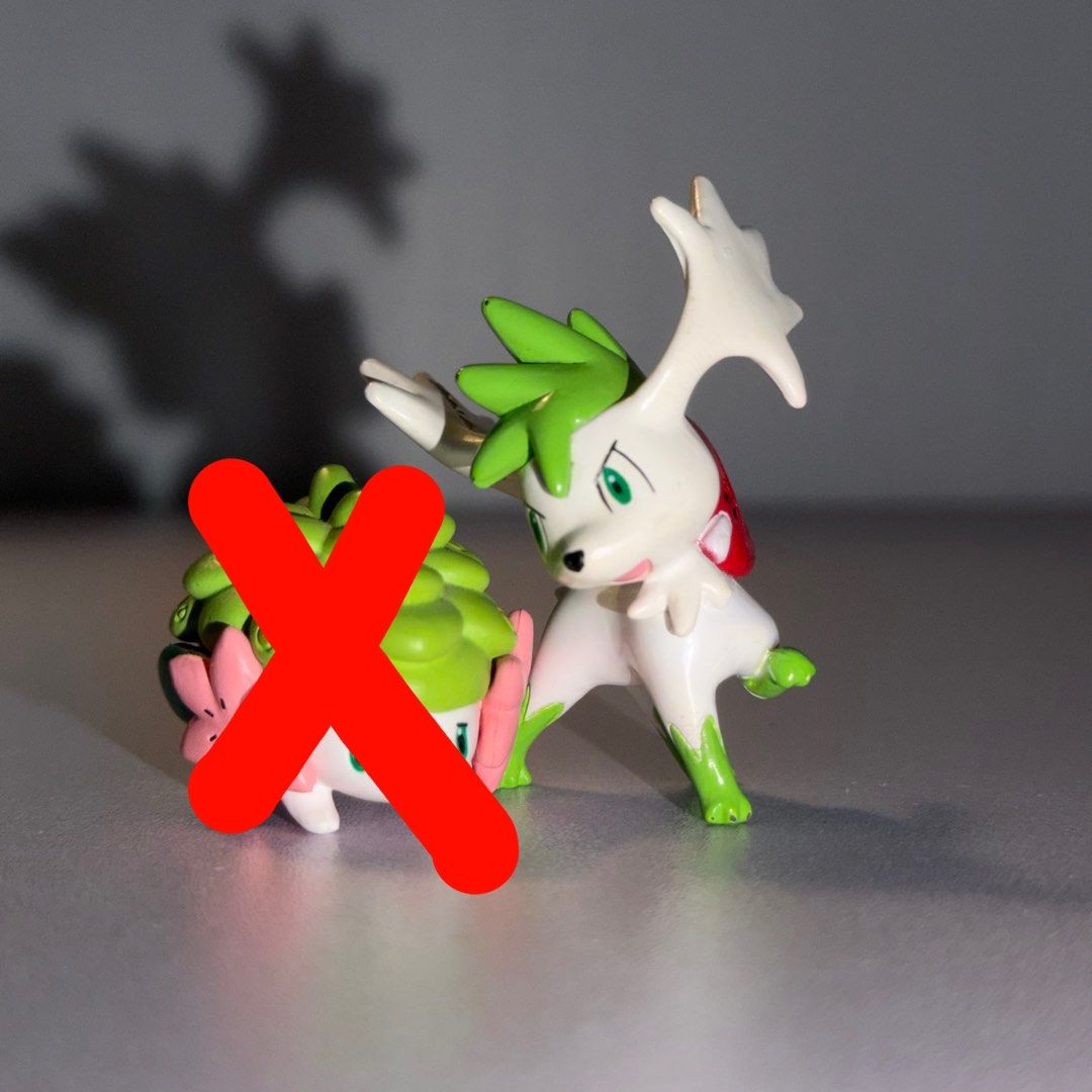 Pokemon Shaymin (Land & Sky forms) figures (Category: Figurines & Statues) located in Davao. Submitted by troylance (Listing ID 1465168668, Image 3). Description: 🌟 Tomy 🌟 Shaymin (Sky form) - ₱500 🌟 T-ARTS 🌟 Shaymin (Land form) - ‼️SOLD‼️ ✨ WHAT YOU SEE IS WHAT YOU GET ✨ ✨ Preloved • Secondhand • Slightly Used ✨ Unless otherwise stated as sealed or brand new. 📌 PLEASE READ BEFORE PURCHASING ✅ Kindly make sure you are 100% decided before pro