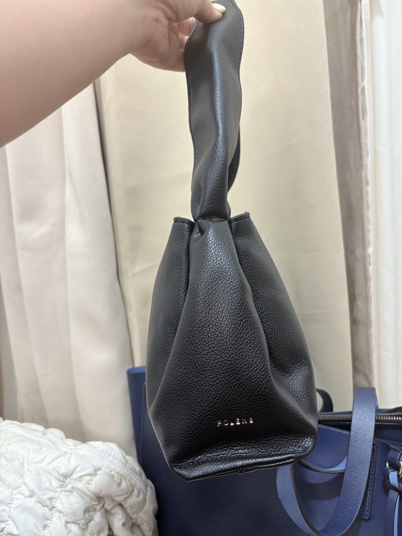 Polène Neuf Black Leather Shoulder Bag (Category: Luxury Bags & Wallets) located in Quezon City. Submitted by geminiselection (Listing ID 1467361593, Image 2). Description: - NO ISSUE - UKAY SOURCED .