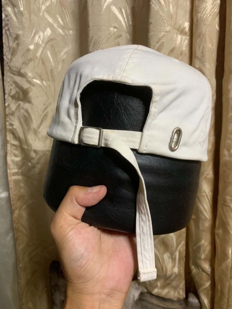 Polo Ralph Lauren White Cap with Front Patch (Category: Caps & Hats) located in Tagum. Submitted by knilevinc69480 (Listing ID 1467288740, Image 3). Description: - Brand: Polo Ralph Lauren - Color: White with navy interior tag - Design: Rectangular embroidered patch with 'EST. POLO RALPH LAUREN 1967' - Material: 100% Cotton, Made in Taiwan - Size: One Size Only (Adjustable strap back with metal buckle) - Condition Note: Need wash only.