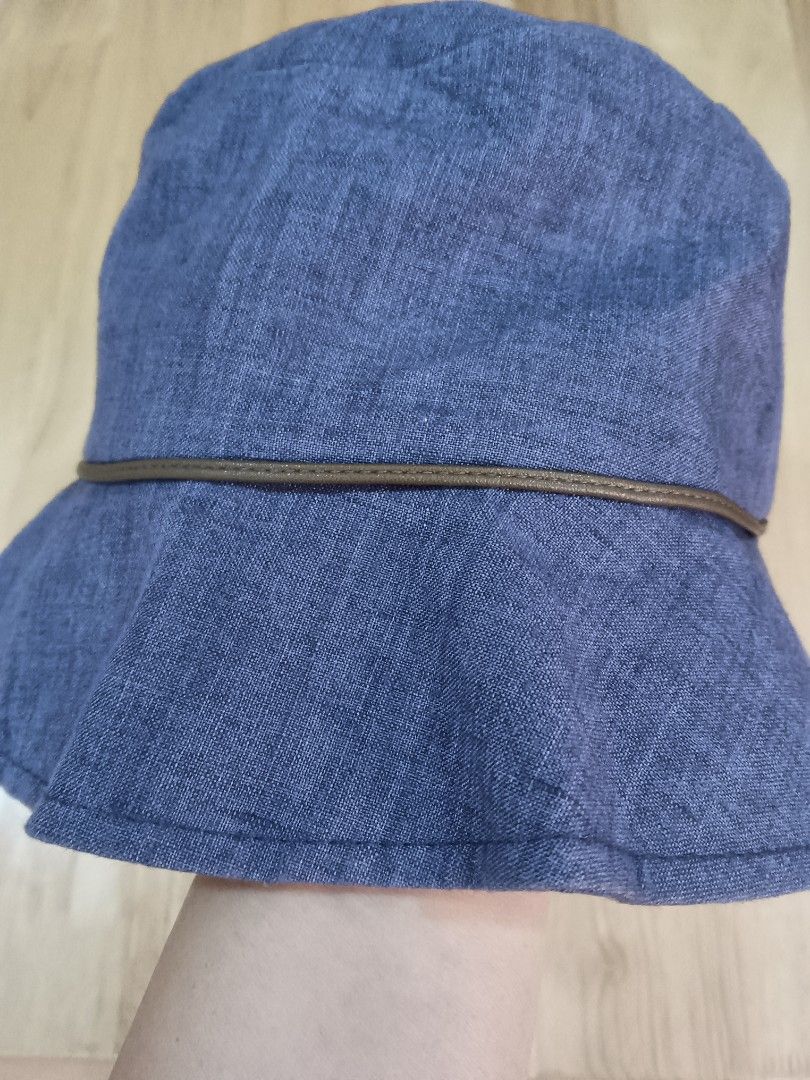 Popcorn Bucket Hat 100% Linen + 74 SF (Category: Hats & Beanies) located in Cebu City. Submitted by OneStop_ThriftShop_Mo (Listing ID 1467297300, Image 3). Description: Halloween Sale! 🎃🎃🎃 Popcorn Bucket Hat 100% Linen Nice color in actual, pinaghalong ube at bughaw (color may vary due to lighting, nearest color in actual photos 2&3) One Size Fits all, I'm 56-57cm kasya sa akin..