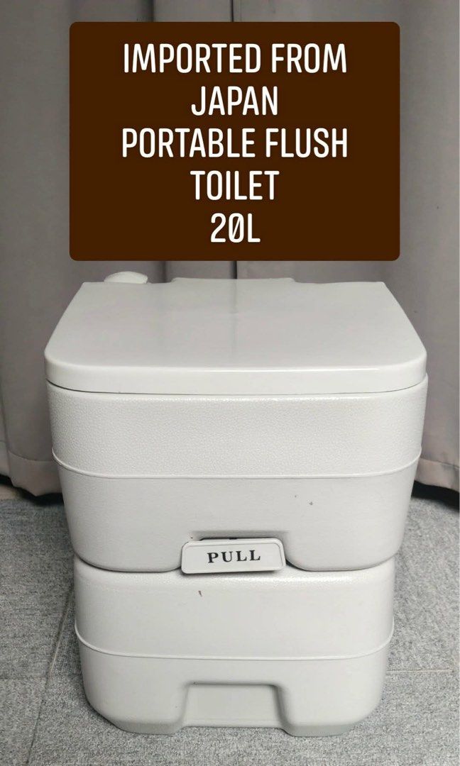 PORTABLE FLUSH TOILET (Category: Toilet Training) located in Manila. Submitted by chaychaii (Listing ID 1467183196, Image 1). Description: NEW ARRIVAL‼️ IMPORTED FROM JAPAN PORTABLE FLUSH TOILET 🔰GUARANTEE DURABLE MATERIALS 🔰SUITABLE FOR CAR, BOAT AND CAMPING AND ANY OUTDOOR OR INDOOR ACTIVITIES 🔰LARGE CAPACITY DESIGN ❌NO ISSUE‼️IN VERY GOOD CONDITION .