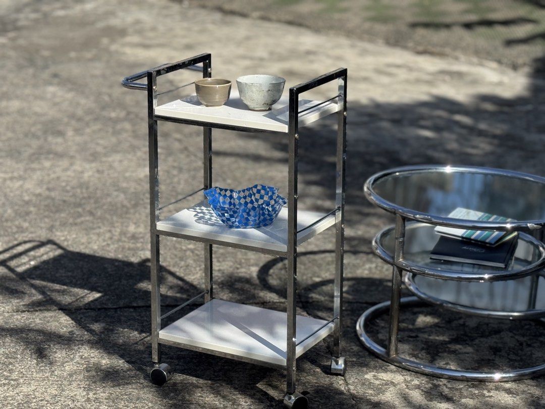 Post Modern Chrome Trolley (Category: Other Home Furniture) located in Bulacan. Submitted by rock_off.thriftshop.ph (Listing ID 1467266250, Image 3). Description: .