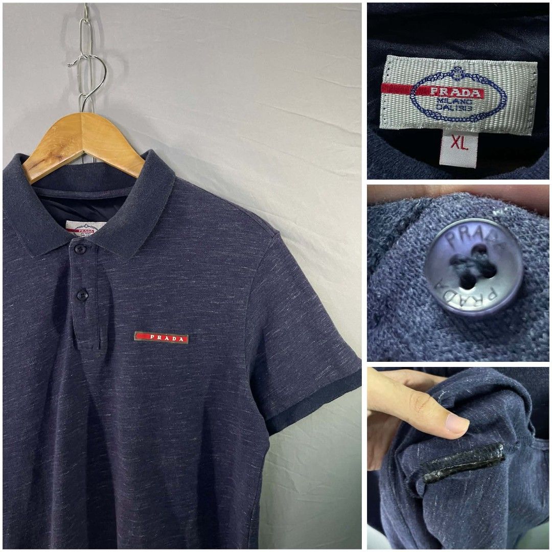 PRADA POLO SHIRT (Category: Tshirts & Polo Shirts ) located in Angeles City. Submitted by jmgarcia1 (Listing ID 1467279141, Image 2). Description: PRADA GOOD CONDITION COLOR RATE9/10 BEST FIT FOR MEDIUM CUT WASHTAG.