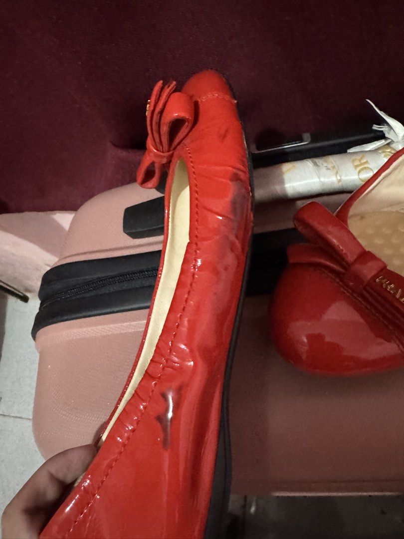 Prada red shoes (Category: Sneakers & Footwear) located in Makati City. Submitted by chariz509 (Listing ID 1467335940, Image 3). Description: with signs of use what you see is what you Get .