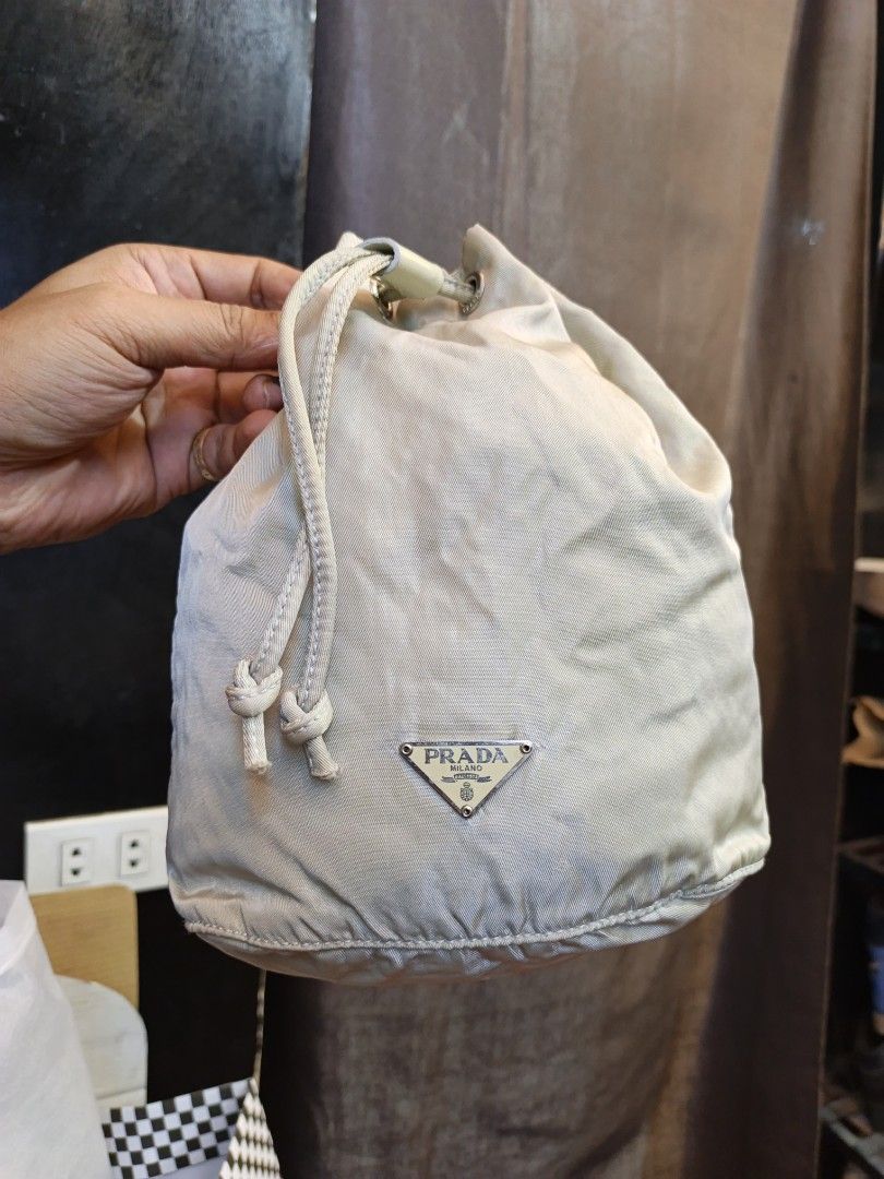 Prada small bucket (Category: Luxury Bags & Wallets) located in Quezon City. Submitted by rc.cici (Listing ID 1467269756, Image 2). Description: original Prada mini bucket bag guarantee authentic =.