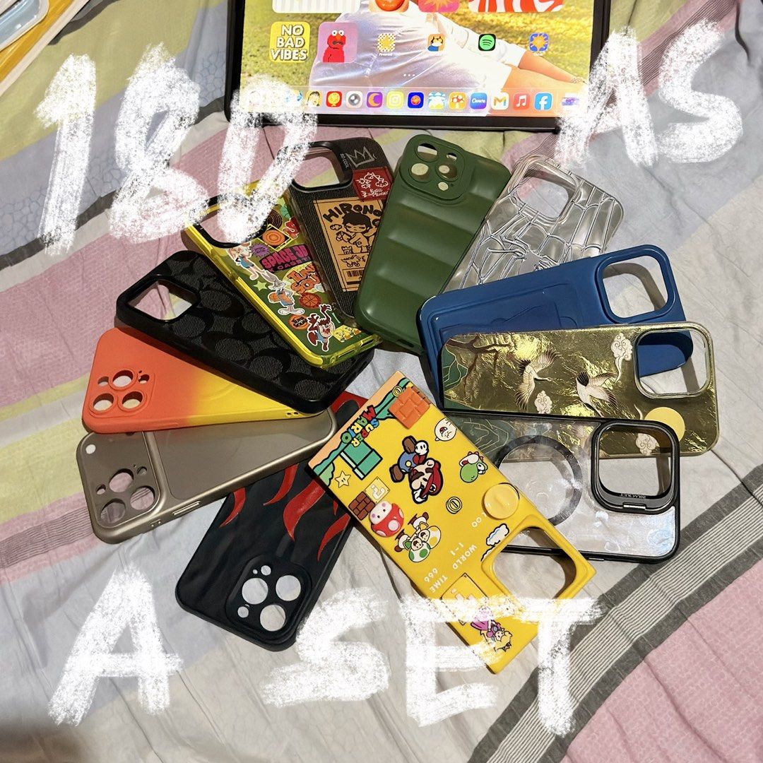 Preloved 14 Pro Max Cases (Category: Cases & Sleeves) located in Manila. Submitted by fourthtan (Listing ID 1467270523, Image 2). Description: Preloved 14 Pro Max Cases For Sale in Sets via Lalamove only, Buyer shoulders the shipping fee Location: Tondo, Manila.
