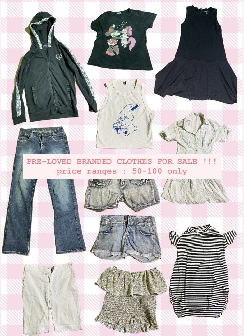 PRE-LOVED BRANDED CLOTHES FOR SALE !!! (Category: Dresses) located in Quezon City. Submitted by ashrdrgz (Listing ID 1467225585, Image 1). Description: hi! selling my pre-loved clothes <3 - all women's clothes sizes from (xs-medium) - prices are indicated in the pic - some of the clothes are used several times lang kaya very in good condition pa TAKE ALL FOR 600 ONLY, but can give discount for those who will buy 2-3 clothes ^^ rfs: decluttering a