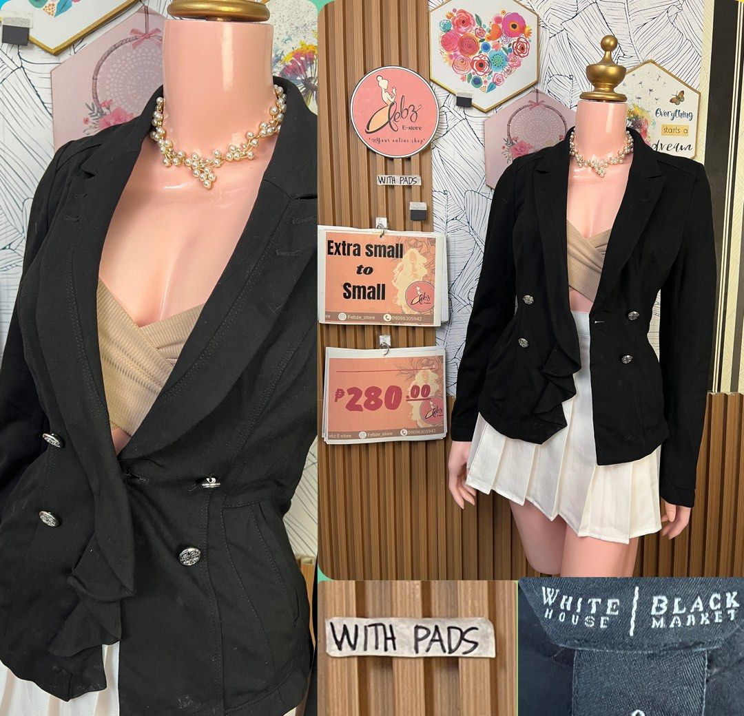 PREMIUM BLAZER ASSORTED OCT12 (Category: Coats, Jackets and Outerwear) located in Talisay. Submitted by frentuma (Listing ID 1467308380, Image 1). Description: VISIT MY FB PAGE FEBZ E-STORE FOR MORE ITEMS 💕💕🛍️🛍️ Like new Preloved price and size indicated each picture 👍 like and follow fb page Febz e-store for more available items 📌Location Deca Dumlog Talisay Cebu Cebu buyer- delivery maxim add delivery fee or pick.up (Near location) 🌟 Out