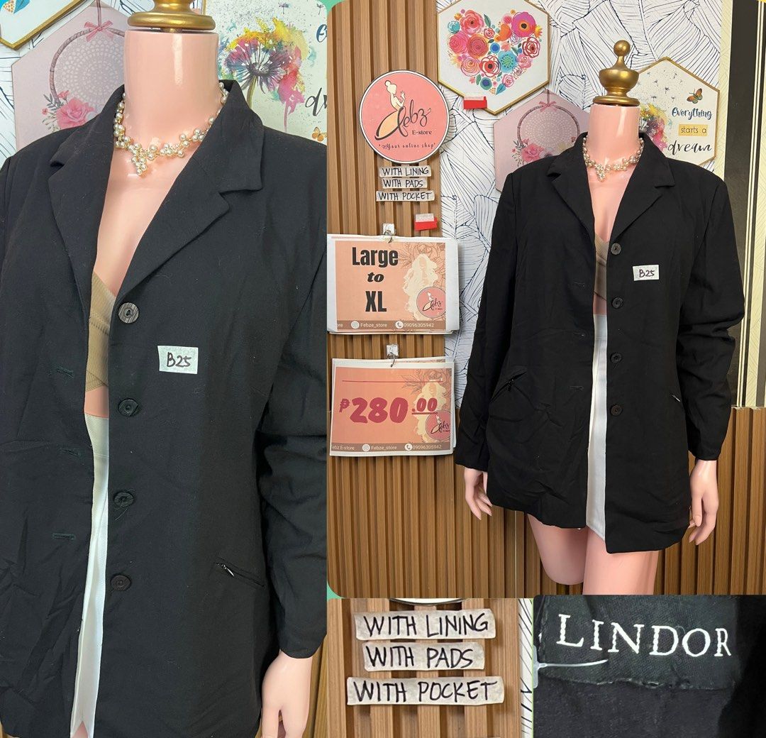 PREMIUM BLAZER ASSORTED OCT12 (Category: Coats, Jackets and Outerwear) located in Talisay. Submitted by frentuma (Listing ID 1467308380, Image 2). Description: VISIT MY FB PAGE FEBZ E-STORE FOR MORE ITEMS 💕💕🛍️🛍️ Like new Preloved price and size indicated each picture 👍 like and follow fb page Febz e-store for more available items 📌Location Deca Dumlog Talisay Cebu Cebu buyer- delivery maxim add delivery fee or pick.up (Near location) 🌟 Out