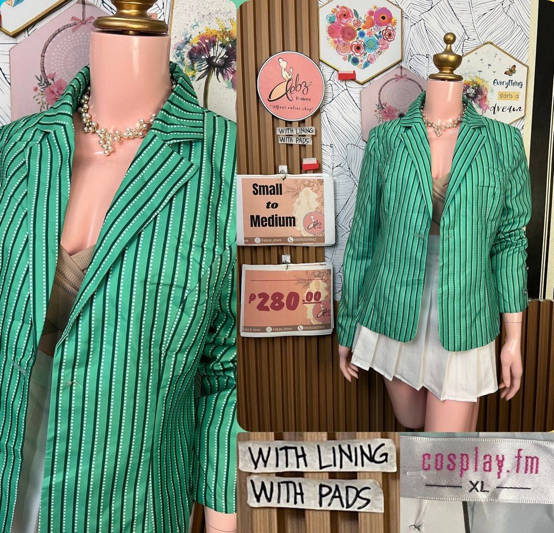 PREMIUM BLAZER ASSORTED OCT13 (Category: Coats, Jackets and Outerwear) located in Talisay. Submitted by frentuma (Listing ID 1467308698, Image 3). Description: VISIT MY FB PAGE FEBZ E-STORE FOR MORE ITEMS 💕💕🛍️🛍️ Like new Preloved price and size indicated each picture 👍 like and follow fb page Febz e-store for more available items 📌Location Deca Dumlog Talisay Cebu Cebu buyer- delivery maxim add delivery fee or pick.up (Near location) 🌟 Out