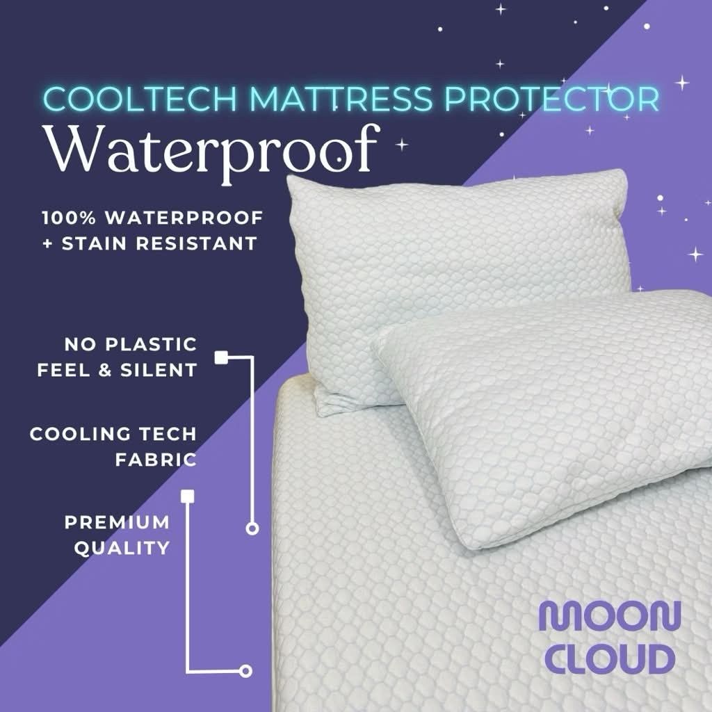 Premium Waterproof Mattress Protector and Pillowcase (Category: Bedding & Towels) located in San Juan City. Submitted by msmpatron (Listing ID 1467206390, Image 1). Description: - 100% waterproof & stain resistant protection - Built-in cooling tech fabric for a fresh, sweat-free sleep - Zero crinkle & zero plastic feel for ultimate comfort - Hypoallergenic & dust mite resistant for allergy sufferers - Deep pockets fit mattresses up to 15 inches t