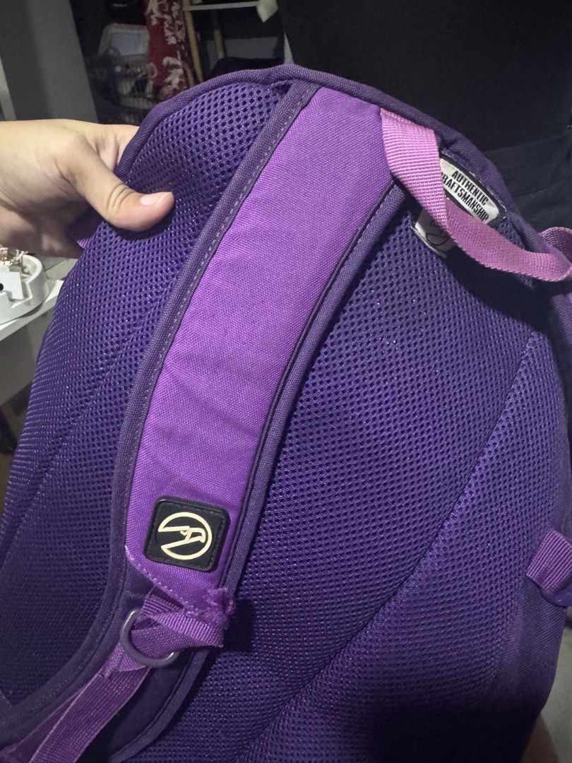 Purple Hawk Backpack Bag (Category: Backpacks) located in Manila. Submitted by sheinevida (Listing ID 1467268867, Image 2). Description: - Brand: Purple Hawk - Color: Purple - Multiple zippered compartments with built-in organizer pockets - Mesh padded shoulder straps for all-day comfort - Durable and spacious design ideal for school, daily commute, or travel.
