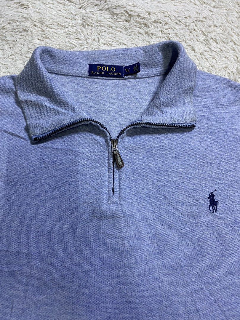 Quarter zip Ralph Lauren Sky Blue (Category: Coats, Jackets and Outerwear) located in Cavite. Submitted by nld_thrift (Listing ID 1467275676, Image 2). Description: Quarter zip Ralph Lauren Sky Blue W 26Inch L 28 INCH XLarge on tag FLAW (CHECK DETAILS) No refund/ no return, ask before buy, all sales are final. IF YOU ARE IN DOUBT ABOUT ANY DETAILS OF THE ITEM YOU’RE PURCHASING PLEASE FEEL FREE TO CONTACT US .